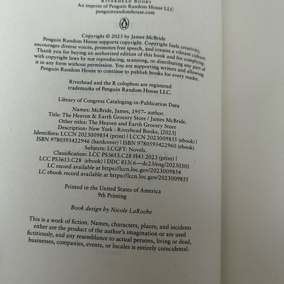 The Heaven & Earth Grocery Store by James McBride Hardcover Book Murder Mystery - Picture 3 of 8